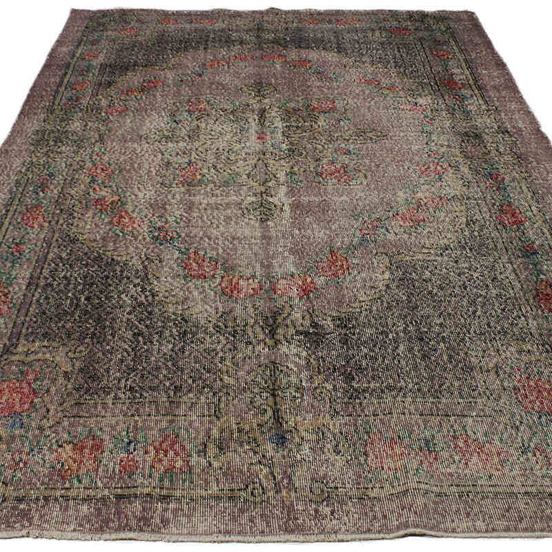 Alfombra Vintage Turca Anudada a Mano - 192 cm x 304 cm - K0083073