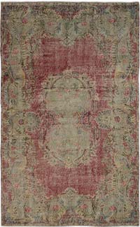 Alfombra Vintage Turca Anudada a Mano - 172 cm x 288 cm