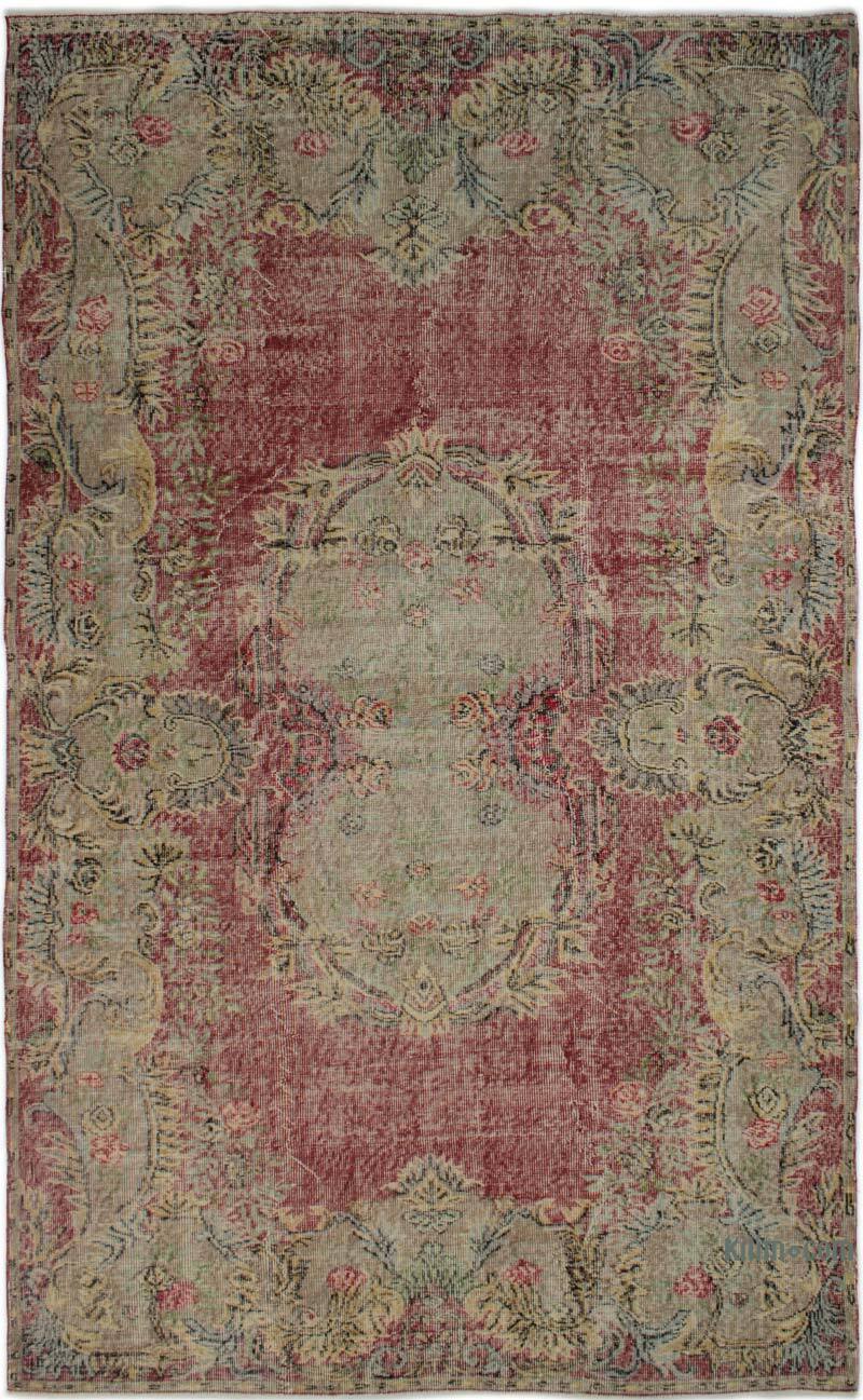 Vintage Turkish Hand-Knotted Rug - 5' 8" x 9' 5" (68" x 113") - K0083074
