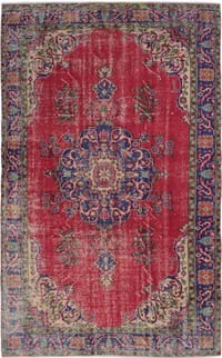Alfombra Vintage Turca Anudada a Mano - 173 cm x 285 cm