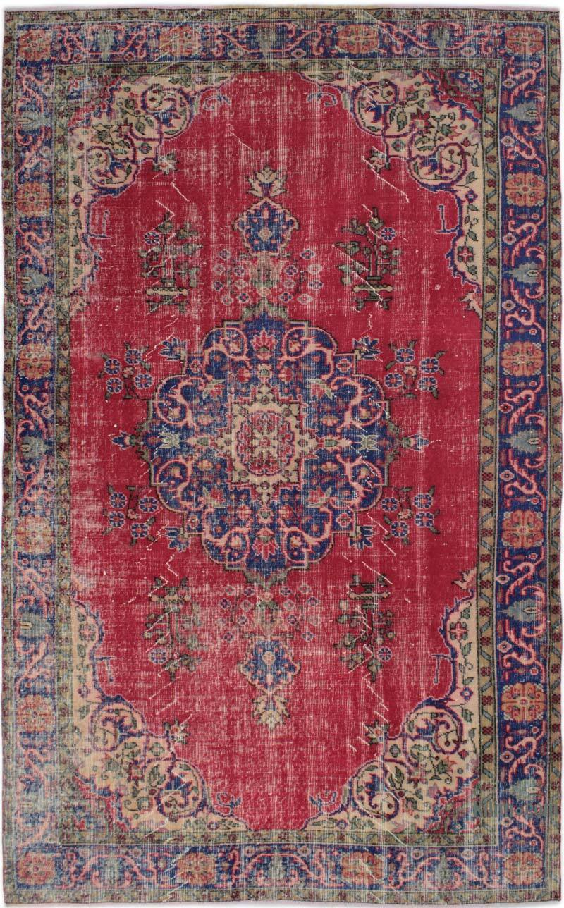 Alfombra Vintage Turca Anudada a Mano - 173 cm x 285 cm - K0083075