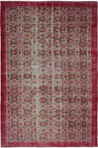Vintage Turkish Hand-Knotted Rug - 5' 10" x 9'  (70" x 108")