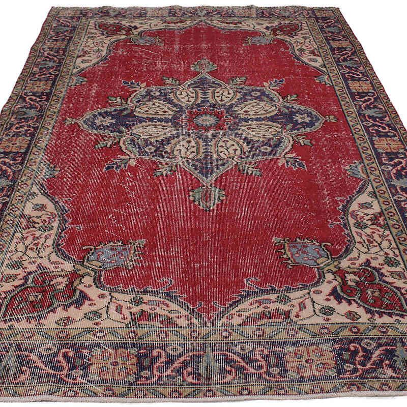 Alfombra Vintage Turca Anudada a Mano - 166 cm x 285 cm - K0083079