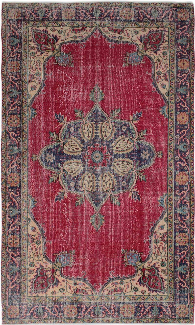 Alfombra Vintage Turca Anudada a Mano - 166 cm x 285 cm - K0083079