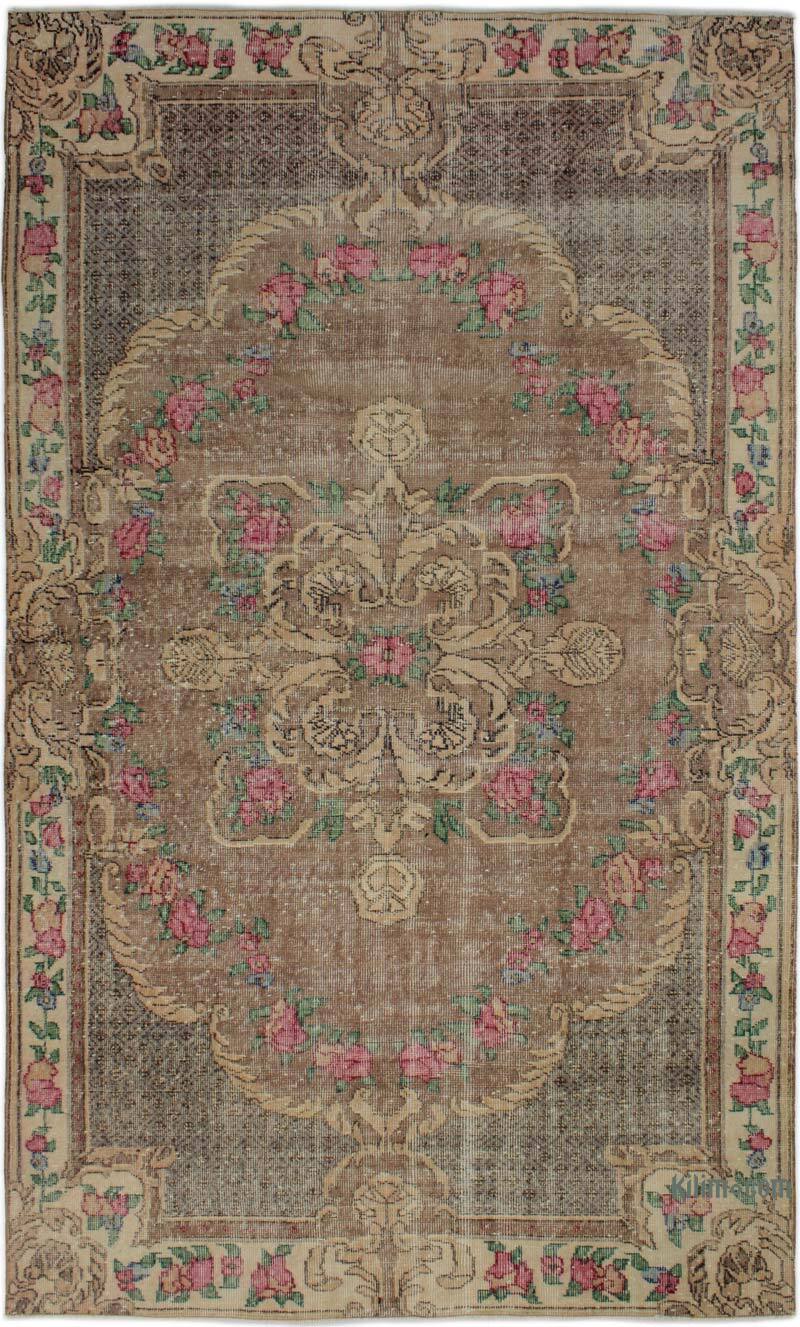 Alfombra Vintage Turca Anudada a Mano - 160 cm x 274 cm - K0083080