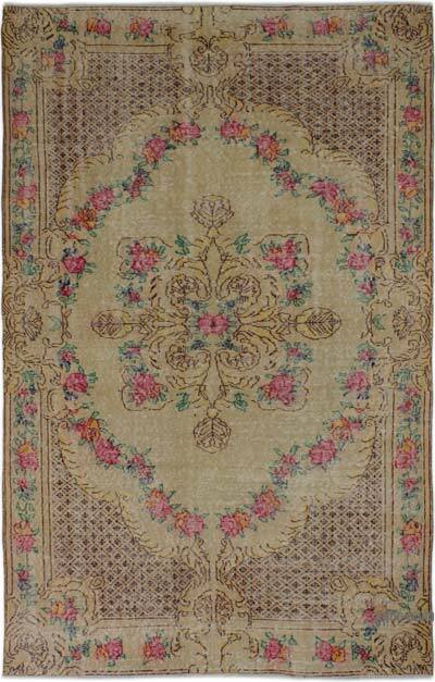 Alfombra Vintage Turca Anudada a Mano - 161 cm x 265 cm