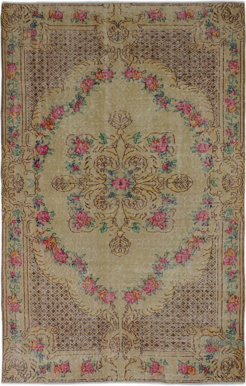 Alfombra Vintage Turca Anudada a Mano - 161 cm x 265 cm - K0083081
