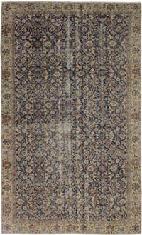Vintage Turkish Hand-Knotted Rug - 5' 5" x 9' 4" (65" x 112")