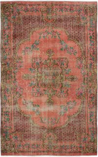 Vintage Turkish Hand-Knotted Rug - 5' 6" x 9' 1" (66" x 109")