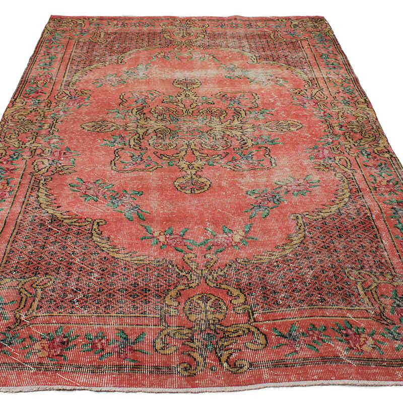 Alfombra Vintage Turca Anudada a Mano - 168 cm x 276 cm - K0083083