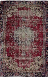 Alfombra Vintage Turca Anudada a Mano - 178 cm x 290 cm