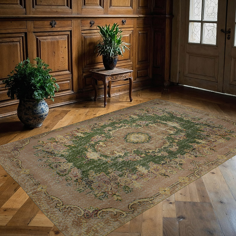 El Dokuma Vintage Halı - 151 cm x 234 cm - K0083086