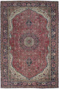 El Dokuma Vintage Halı - 186 cm x 286 cm