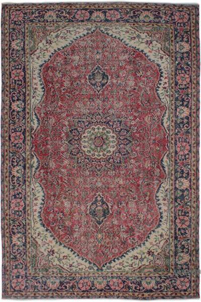 Vintage Turkish Hand-Knotted Rug - 6' 1" x 9' 5" (73" x 113")