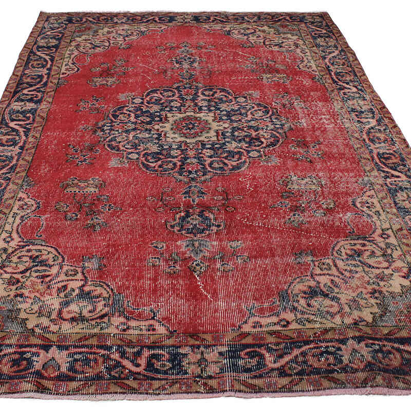 Vintage Turkish Hand-Knotted Rug - 5' 9" x 9' 6" (69" x 114") - K0083094