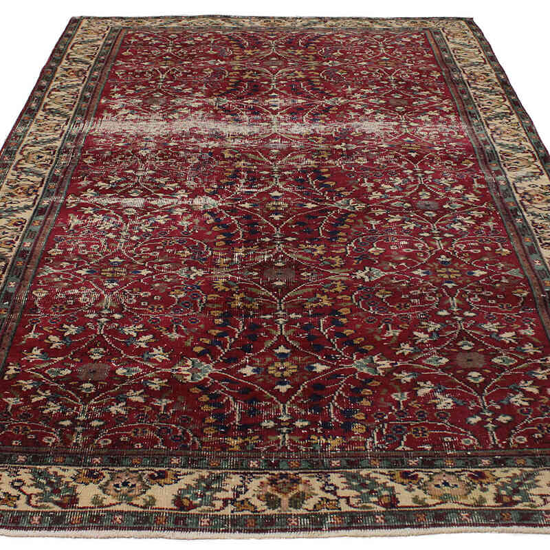El Dokuma Vintage Halı - 166 cm x 263 cm - K0083095