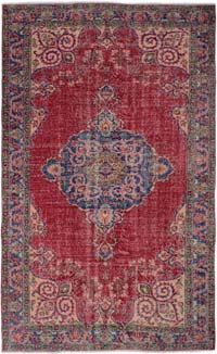 Alfombra Vintage Turca Anudada a Mano - 171 cm x 282 cm