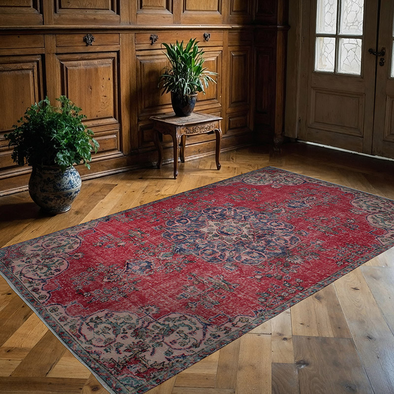Vintage Turkish Hand-Knotted Rug - 5' 2" x 8' 9" (62" x 105") - K0083102