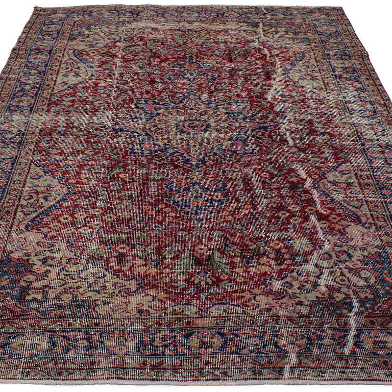 Vintage Turkish Hand-Knotted Rug - 5' 3" x 8' 1" (63" x 97") - K0083103