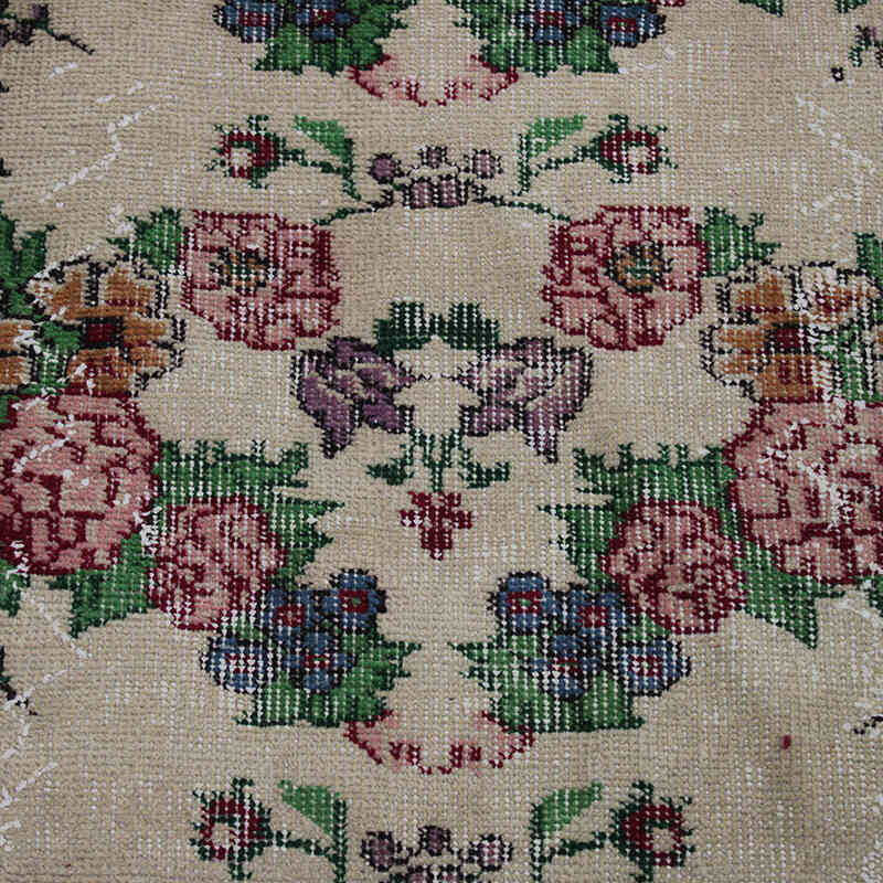 Alfombra Vintage Turca Anudada a Mano - 151 cm x 247 cm - K0083104