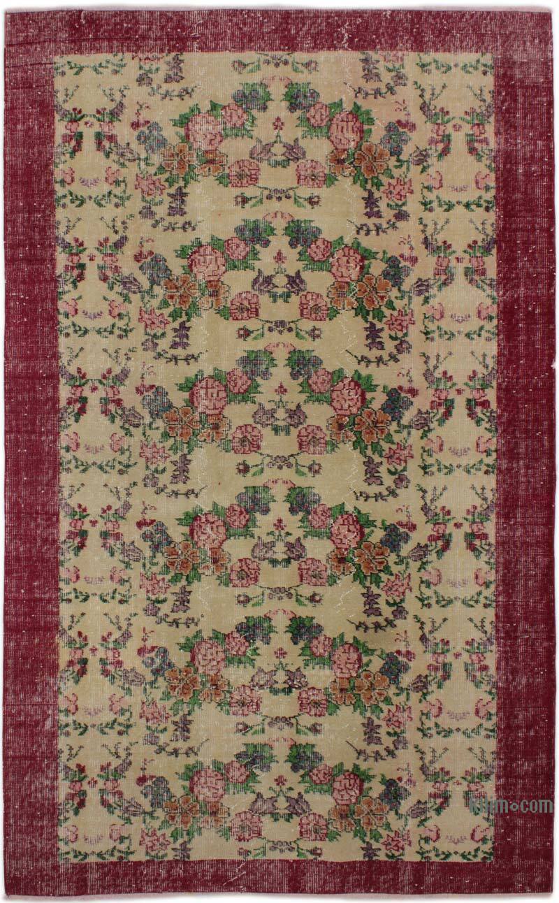 Alfombra Vintage Turca Anudada a Mano - 151 cm x 247 cm - K0083104