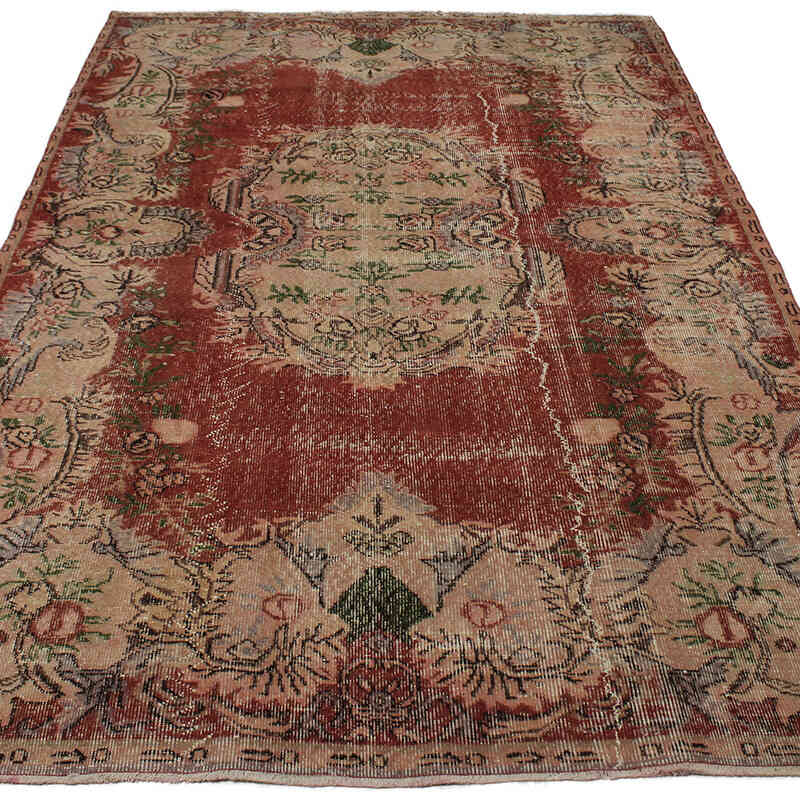 Vintage Turkish Hand-Knotted Rug - 5' 5" x 8' 11" (65" x 107") - K0083105