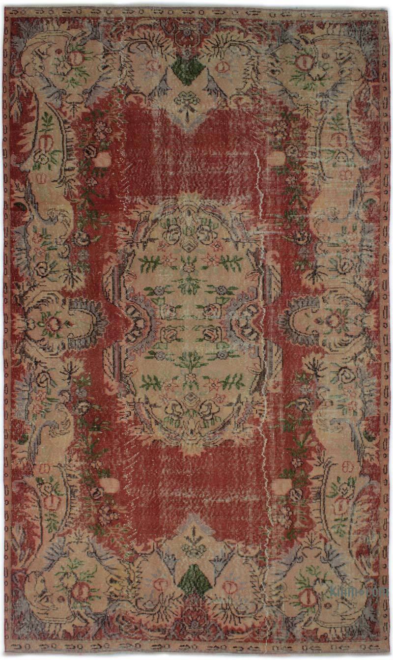 Vintage Turkish Hand-Knotted Rug - 5' 5" x 8' 11" (65" x 107") - K0083105