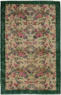 Alfombra Vintage Turca Anudada a Mano - 160 cm x 256 cm
