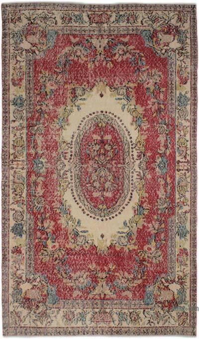 Alfombra Vintage Turca Anudada a Mano - 168 cm x 290 cm