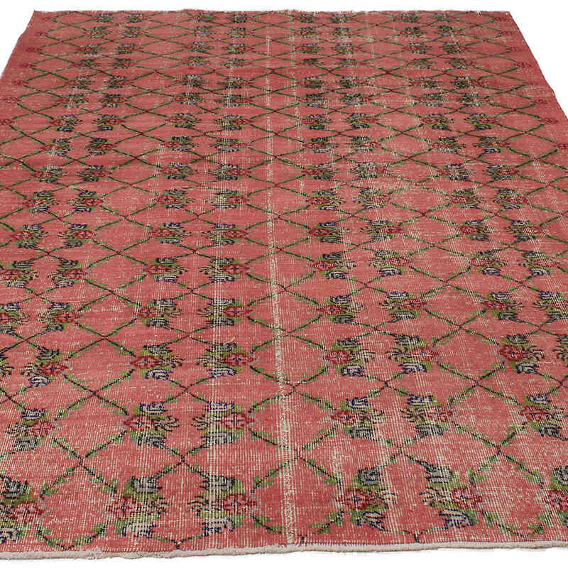 Vintage Turkish Hand-Knotted Rug - 6' 1" x 8' 10" (73" x 106") - K0083111