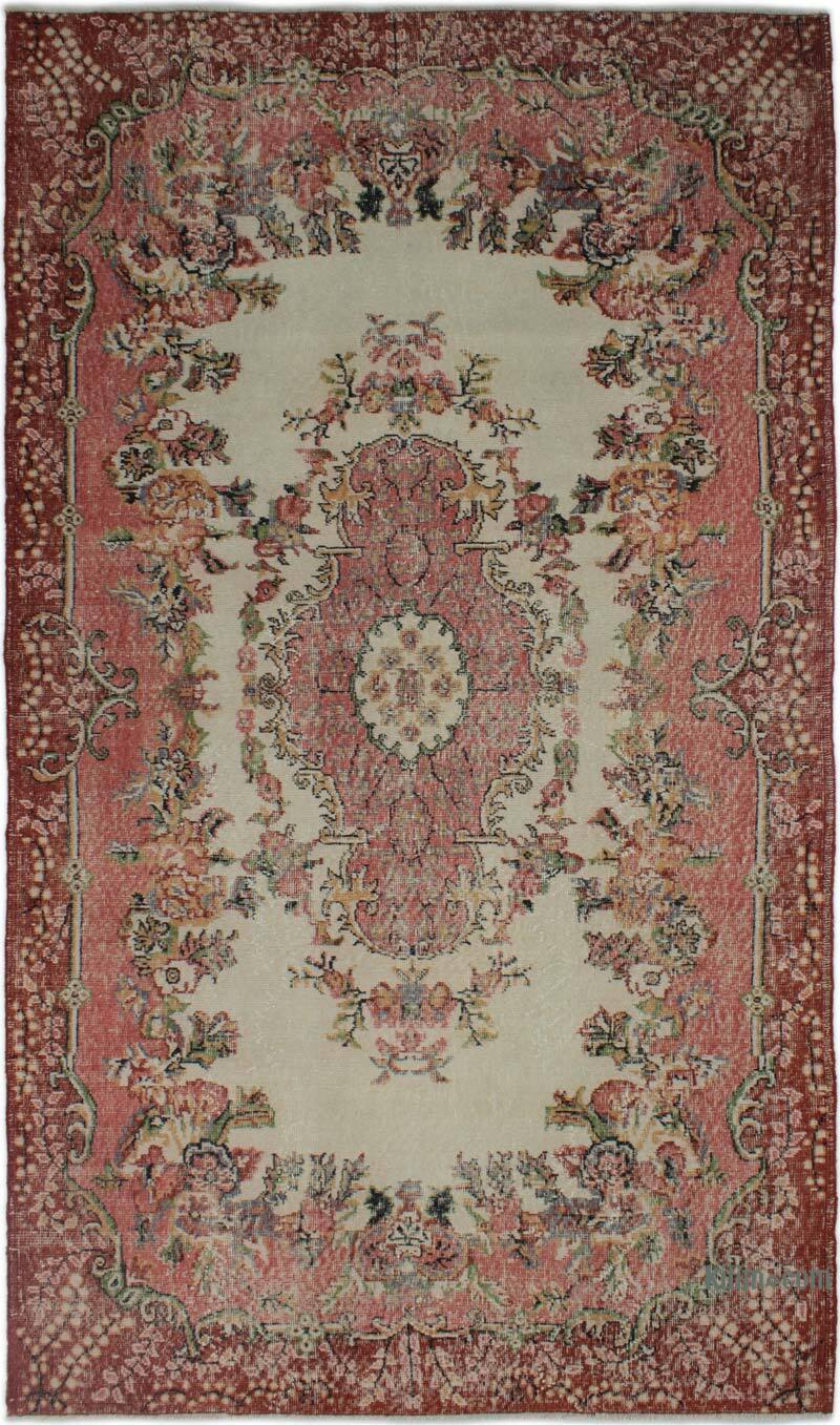 Vintage Turkish Hand-Knotted Rug - 5' 3" x 9' 1" (63" x 109") - K0083113