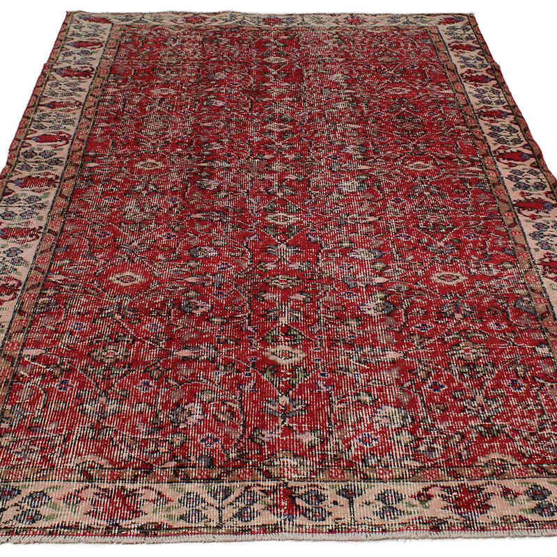 Alfombra Vintage Turca Anudada a Mano - 147 cm x 237 cm - K0083118