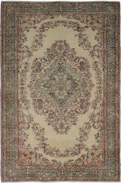 Vintage Turkish Hand-Knotted Rug - 5' 10" x 8' 11" (70" x 107")