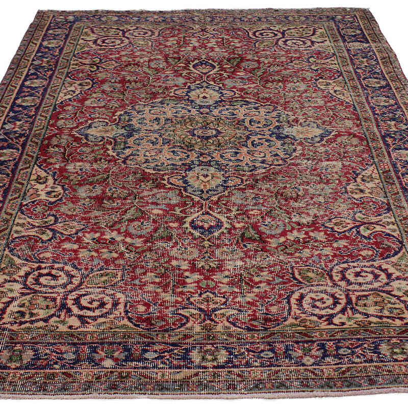 El Dokuma Vintage Halı - 160 cm x 248 cm - K0083125