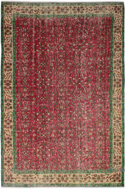 Vintage Turkish Hand-Knotted Rug - 5' 3" x 8' 2" (63" x 98")