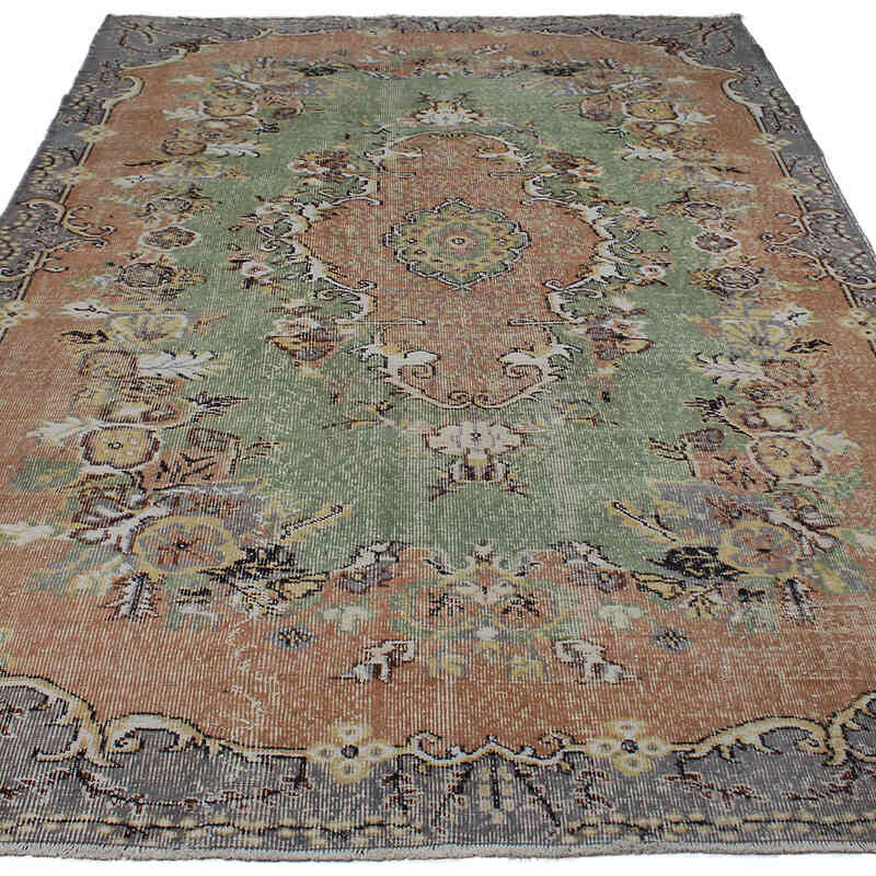 Vintage Turkish Hand-Knotted Rug - 6' 1" x 9' 6" (73" x 114") - K0083130