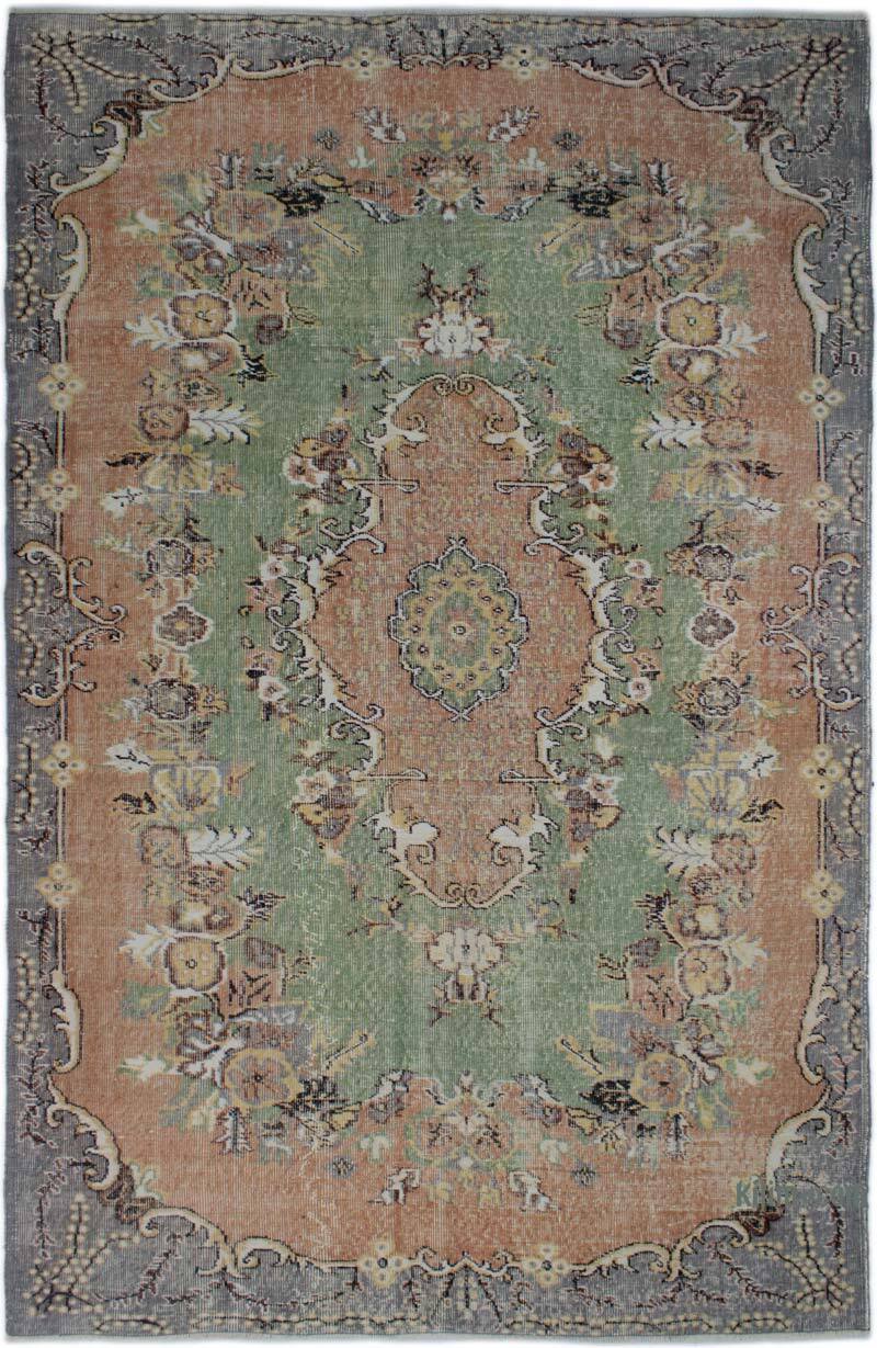Vintage Turkish Hand-Knotted Rug - 6' 1" x 9' 6" (73" x 114") - K0083130