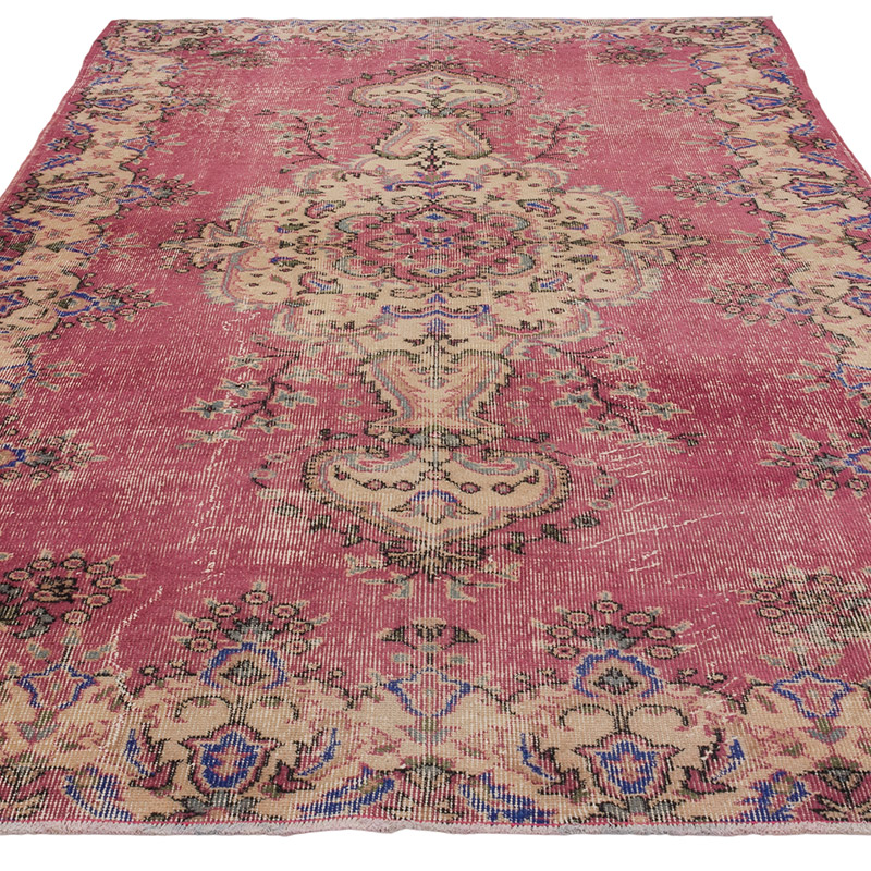 Vintage Turkish Hand-Knotted Rug - 5' 5" x 8' 8" (65" x 104") - K0083133