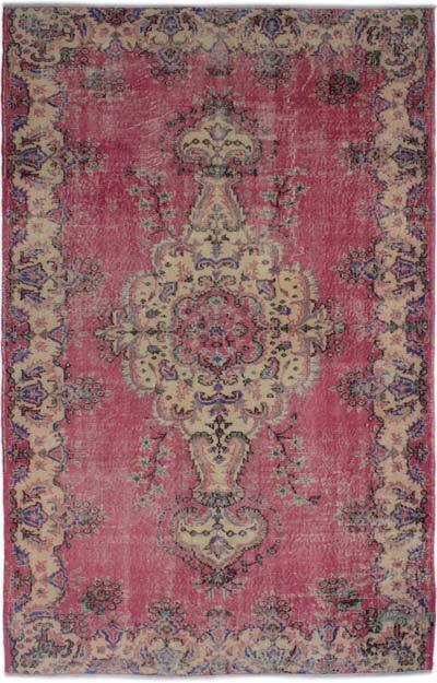 Alfombra Vintage Turca Anudada a Mano - 165 cm x 264 cm