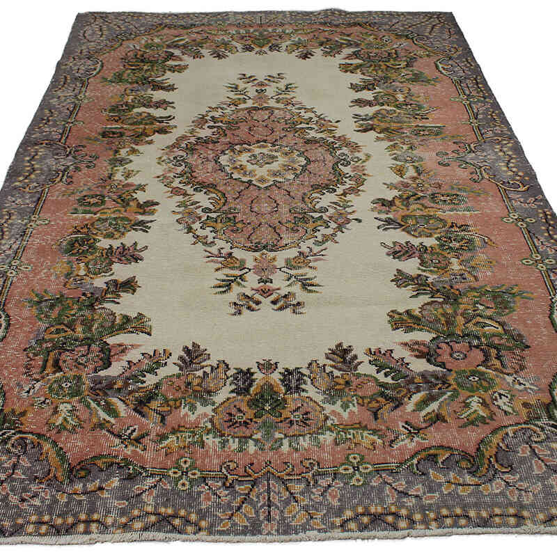 Vintage Turkish Hand-Knotted Rug - 5' 7" x 9' 4" (67" x 112") - K0083134