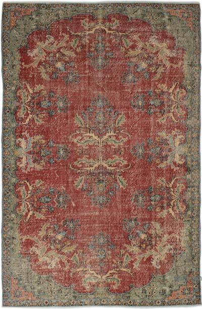 Vintage Turkish Hand-Knotted Rug - 5' 9" x 9'  (69" x 108")