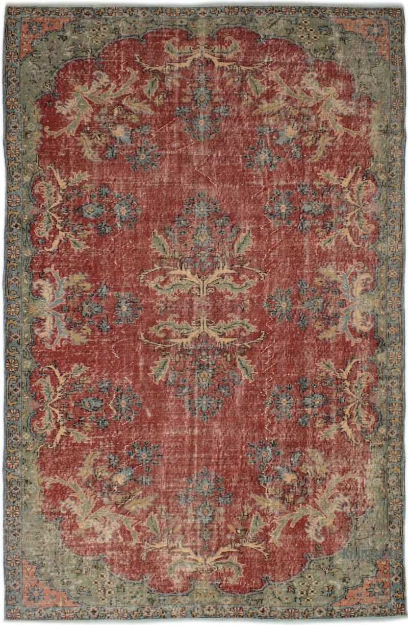Vintage Turkish Hand-Knotted Rug - 5' 9" x 9'  (69" x 108") - K0083135