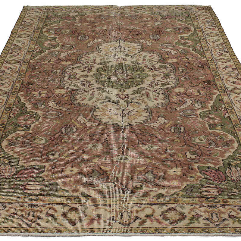 Vintage Turkish Hand-Knotted Rug - 5' 6" x 8' 5" (66" x 101") - K0083137