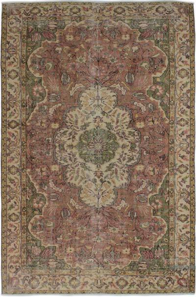 Vintage Turkish Hand-Knotted Rug - 5' 6" x 8' 5" (66" x 101")