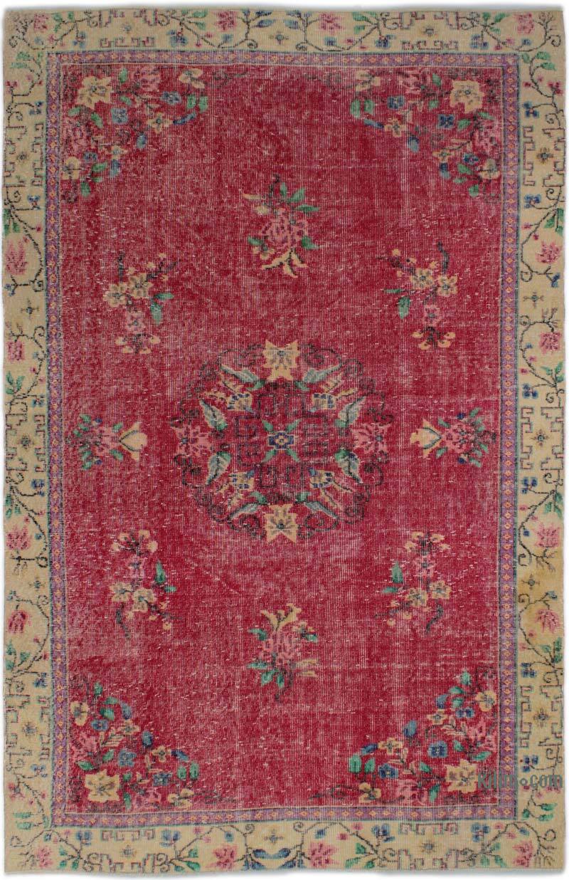 Alfombra Vintage Turca Anudada a Mano - 163 cm x 257 cm - K0083138