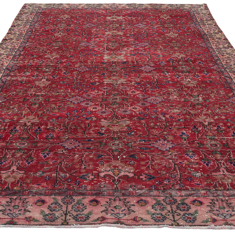 El Dokuma Vintage Halı - 165 cm x 275 cm - K0083139