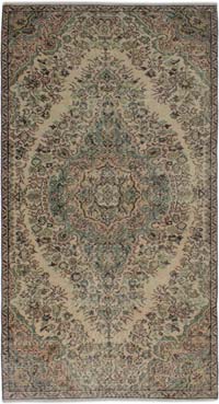Vintage Turkish Hand-Knotted Rug - 4' 6" x 8' 5" (54" x 101")