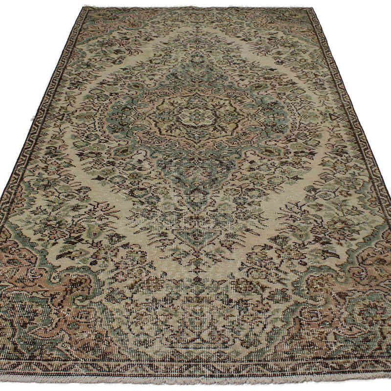 Vintage Turkish Hand-Knotted Rug - 4' 6" x 8' 5" (54" x 101") - K0083142