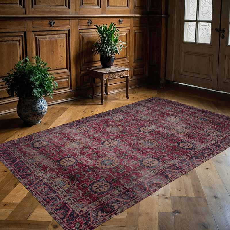 El Dokuma Vintage Halı - 146 cm x 237 cm - K0083143