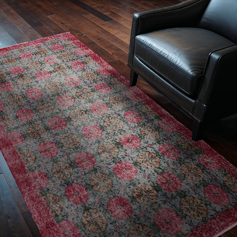 Vintage Turkish Hand-Knotted Rug - 3' 7" x 6' 9" (43" x 81") - K0083146